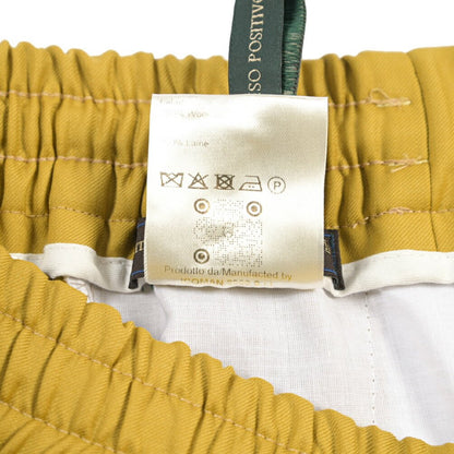 SALE｜BERWICH “BERMUDA SAFARI” ウール100% ノータックショーツ イエロー(yellow) XS | GUARDAROBA MILANO OFFICIAL STORE