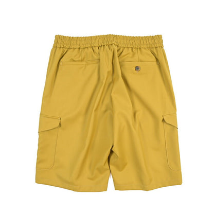 SALE｜BERWICH “BERMUDA SAFARI” ウール100% ノータックショーツ イエロー(yellow) XS | GUARDAROBA MILANO OFFICIAL STORE