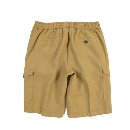SALE｜BERWICH “BERMUDA SAFARI” リネン100% ノータックショーツ ベージュ(beige591) XS | GUARDAROBA MILANO OFFICIAL STORE