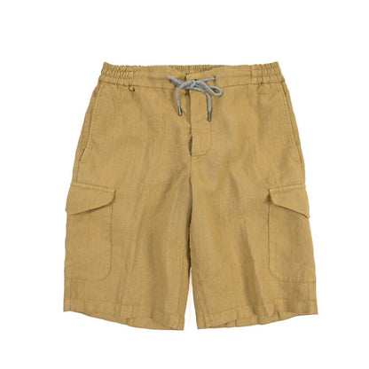 SALE｜BERWICH “BERMUDA SAFARI” リネン100% ノータックショーツ ベージュ(beige591) XS | GUARDAROBA MILANO OFFICIAL STORE