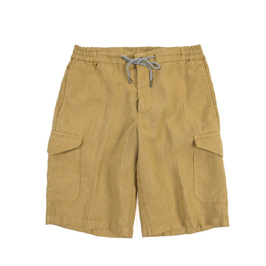 SALE｜BERWICH “BERMUDA SAFARI” リネン100% ノータックショーツ ベージュ(beige591) XS | GUARDAROBA MILANO OFFICIAL STORE