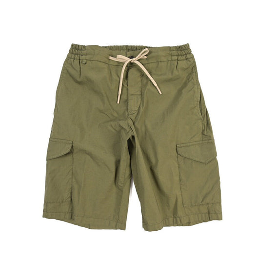 SALE｜BERWICH “BERMUDA SAFARI” リネン混コットン ストレッチショーツ カーキグリーン(millitare5520) XS | GUARDAROBA MILANO OFFICIAL STORE