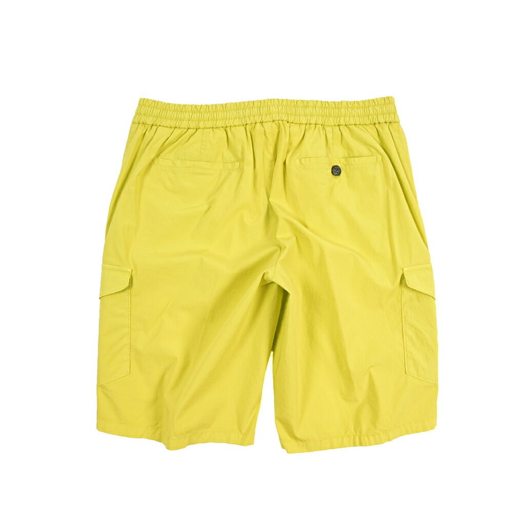 SALE｜BERWICH “BERMUDA SAFARI-GD” リネン混コットン ストレッチショーツ イエロー(cedro3945) M | GUARDAROBA MILANO OFFICIAL STORE