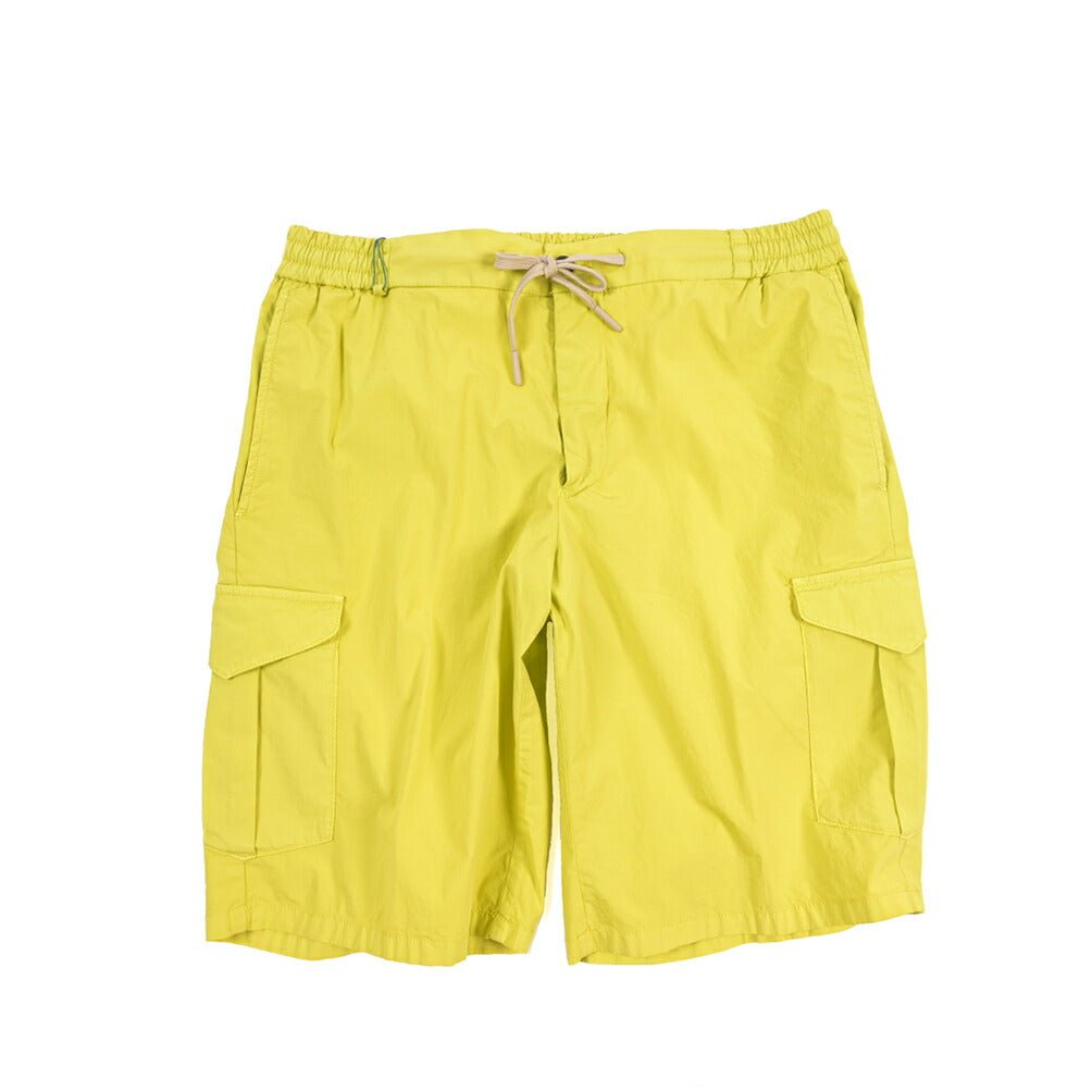 SALE｜BERWICH “BERMUDA SAFARI-GD” リネン混コットン ストレッチショーツ イエロー(cedro3945) M | GUARDAROBA MILANO OFFICIAL STORE
