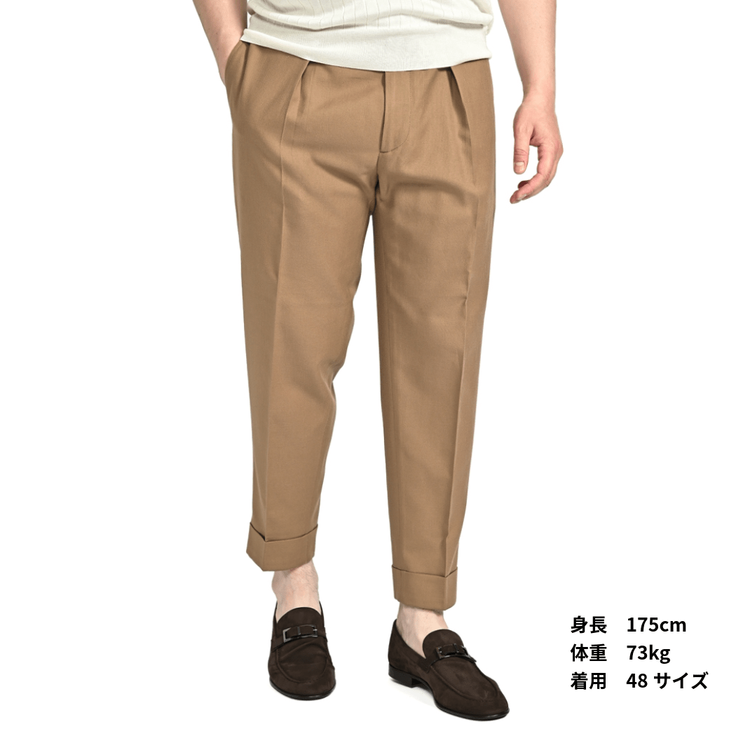 SALE｜BERWICH CHIAIA コットン100% ワンタックスラックス｜421775 - 42｜GUARDAROBA MILANO OFFICIAL STORE