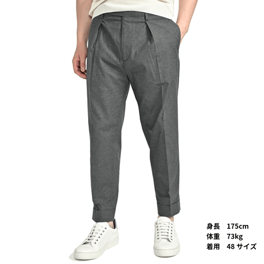 SALE｜BERWICH CHIAIA ストレッチコットン ワンタックスラックス｜421470 - 42｜GUARDAROBA MILANO OFFICIAL STORE