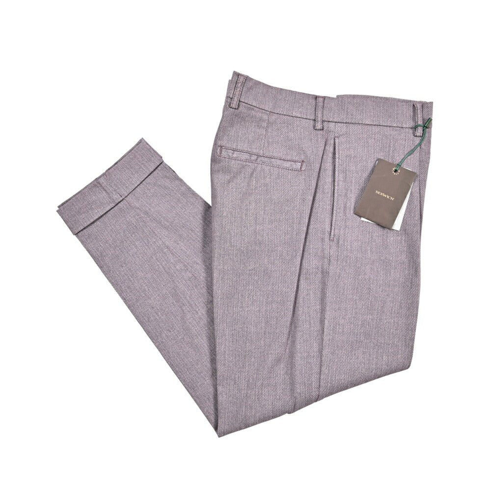SALE｜BERWICH "CHIAIA" ストレッチコットン ワンタックスラックス｜425389 - 48｜GUARDAROBA MILANO OFFICIAL STORE