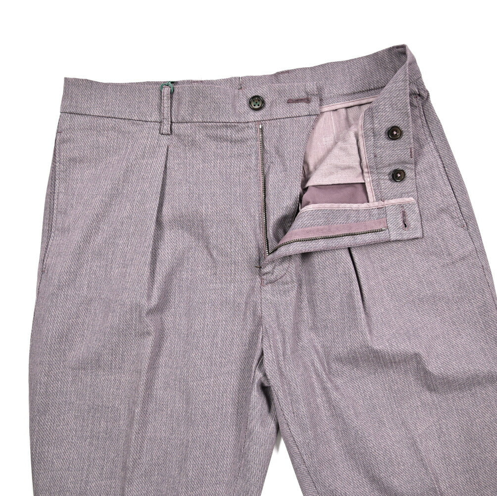SALE｜BERWICH "CHIAIA" ストレッチコットン ワンタックスラックス｜425389 - 48｜GUARDAROBA MILANO OFFICIAL STORE