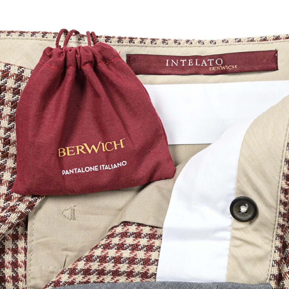 SALE｜BERWICH MAURITIUS リネンコットン ツータックスラックス｜GUARDAROBA MILANO OFFICIAL STORE