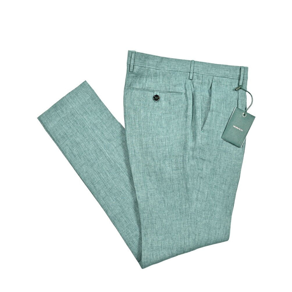 SALE｜BERWICH "MORELLO" リネン100% ワンタックスリムスラックス｜421848 - 46｜GUARDAROBA MILANO OFFICIAL STORE