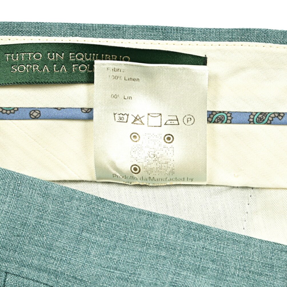 SALE｜BERWICH "MORELLO" リネン100% ワンタックスリムスラックス｜421848 - 46｜GUARDAROBA MILANO OFFICIAL STORE