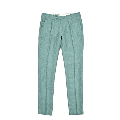 SALE｜BERWICH "MORELLO" リネン100% ワンタックスリムスラックス｜421848 - 46｜GUARDAROBA MILANO OFFICIAL STORE