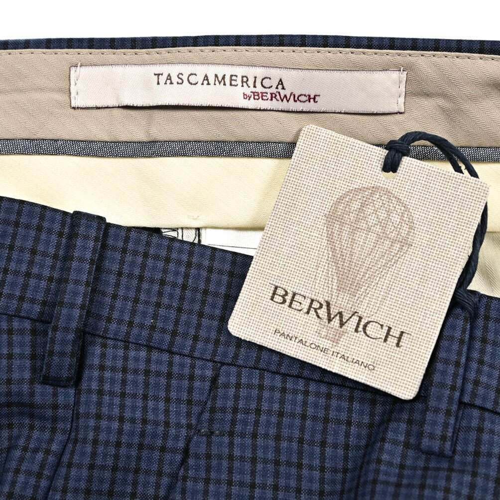 SALE｜BERWICH "MORELLO" ヴァージンウール100% ノータックスリムスラックス｜424477 - 46｜GUARDAROBA MILANO OFFICIAL STORE