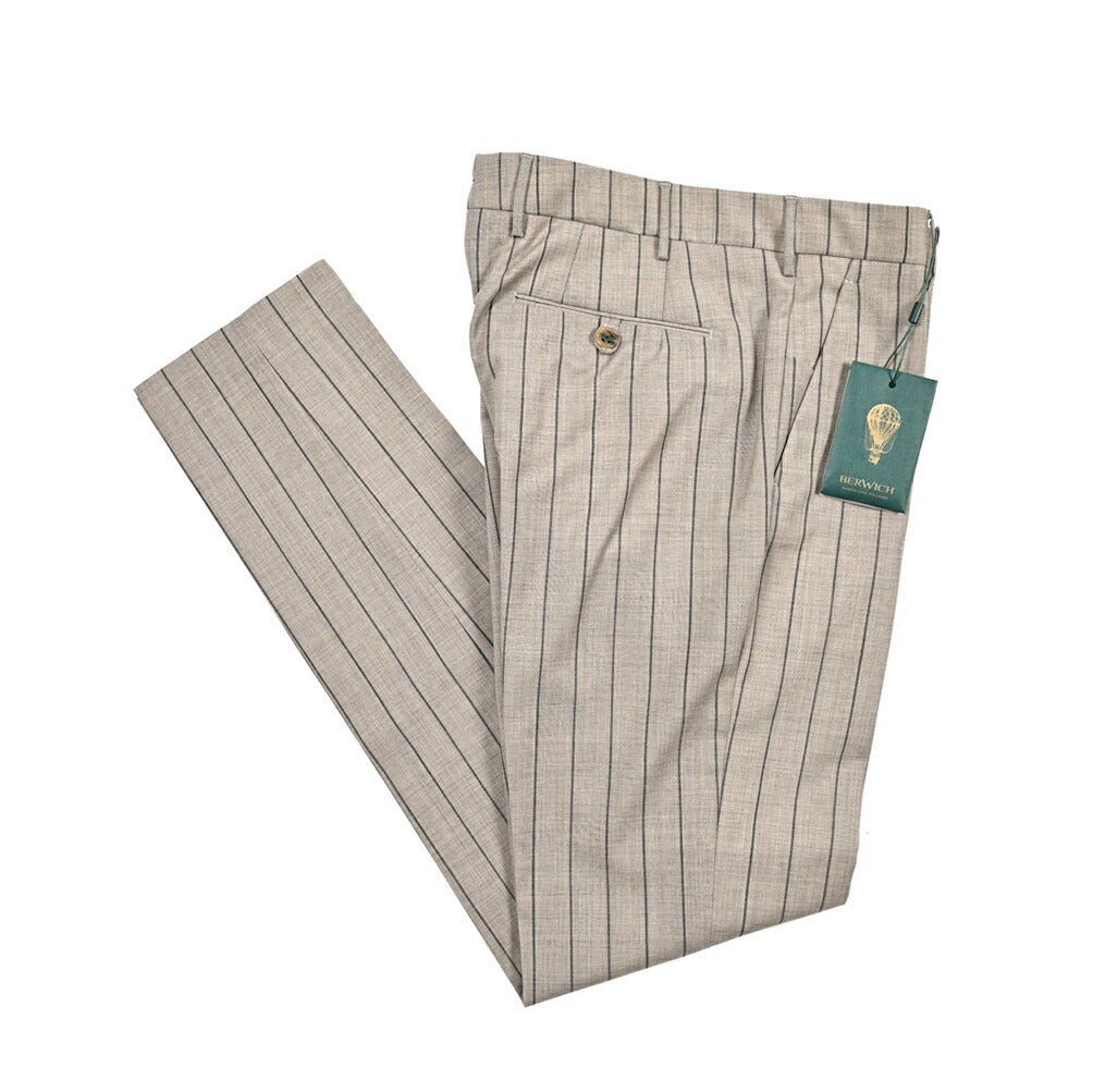 SALE｜BERWICH "MORELLO" ヴァージンウール100% ノータックスリムスラックス｜424733 - 46｜GUARDAROBA MILANO OFFICIAL STORE