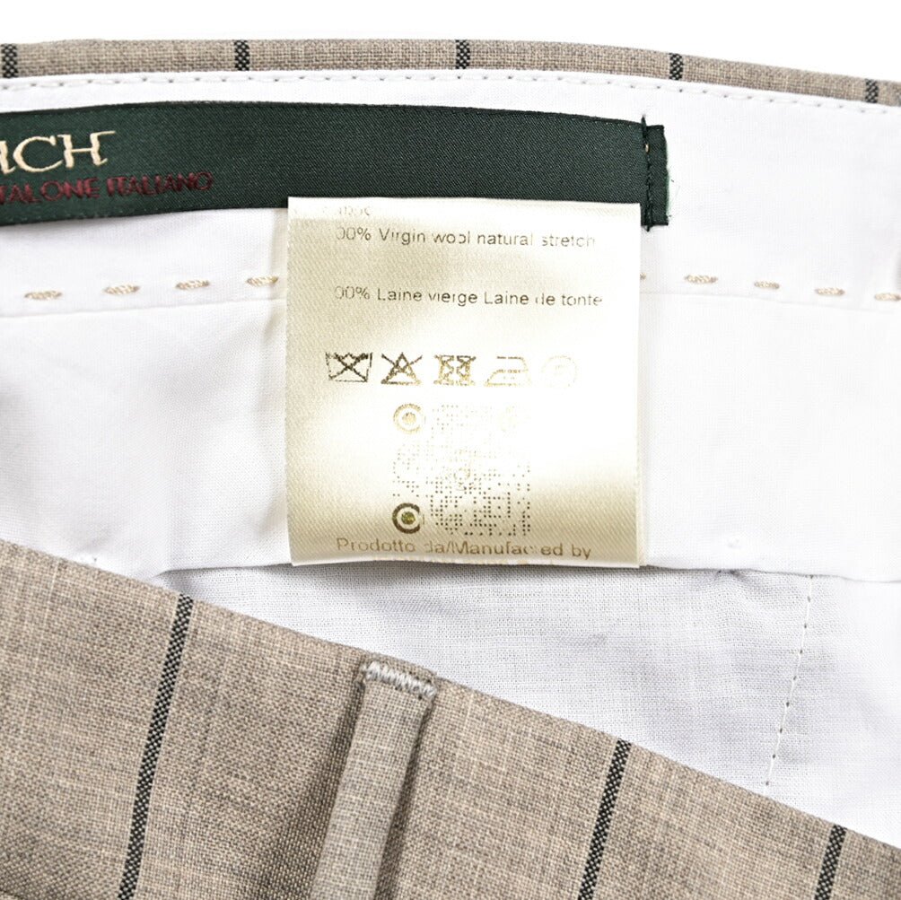 SALE｜BERWICH "MORELLO" ヴァージンウール100% ノータックスリムスラックス｜424733 - 46｜GUARDAROBA MILANO OFFICIAL STORE