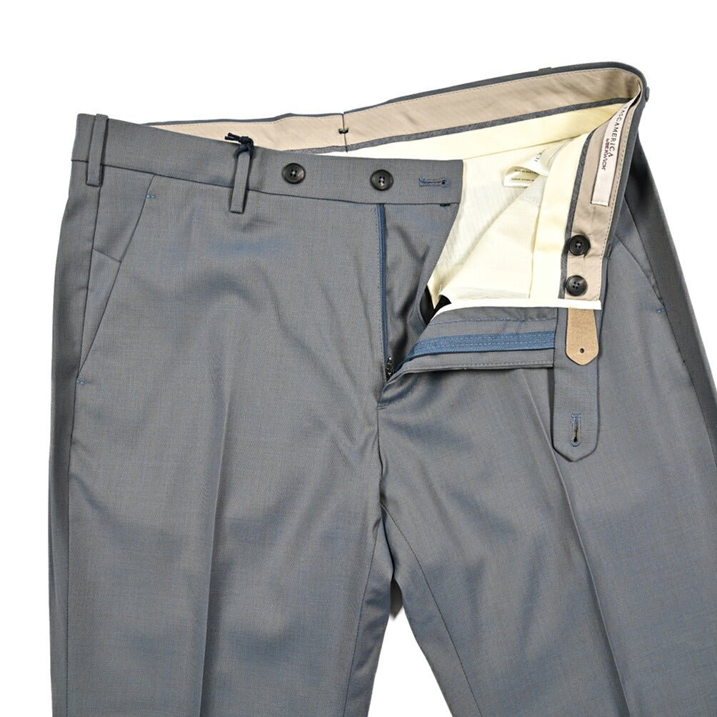 SALE｜BERWICH "MORELLO" ヴァージンウール100% ノータックスリムスラックス (ソラーロ)｜425133 - 46｜GUARDAROBA MILANO OFFICIAL STORE