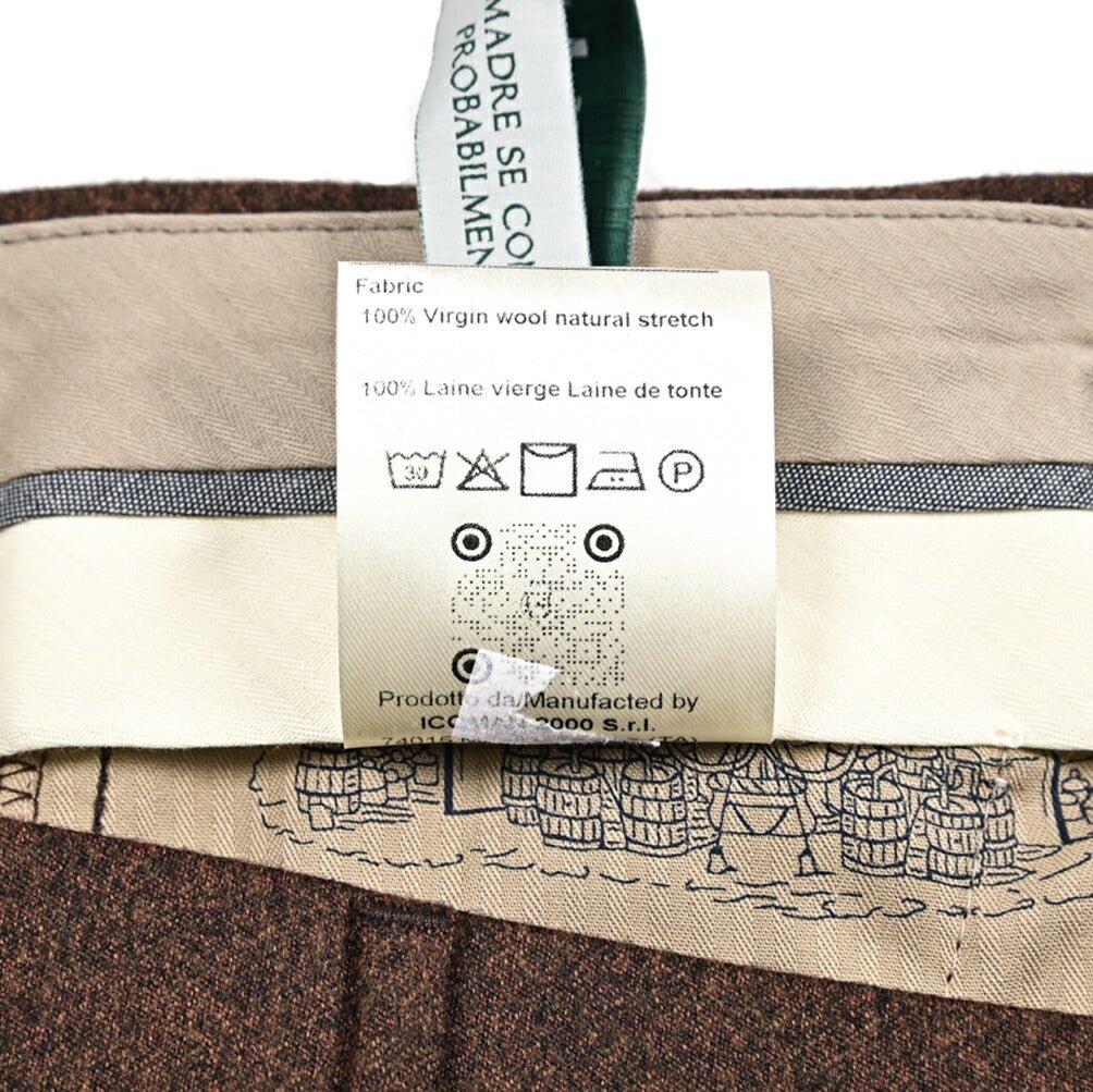 SALE｜BERWICH "MORELLO" ヴァージンウール100% ノータックスラックス｜433292-46｜GUARDAROBA MILANO OFFICIAL STORE