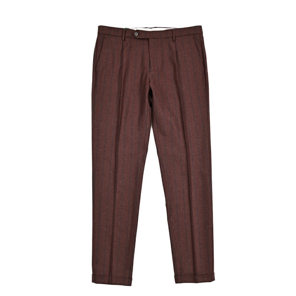 SALE｜BERWICH MORELLO ヴァージンウールフランネル ワンタックスラックス｜413282｜GUARDAROBA MILANO OFFICIAL STORE
