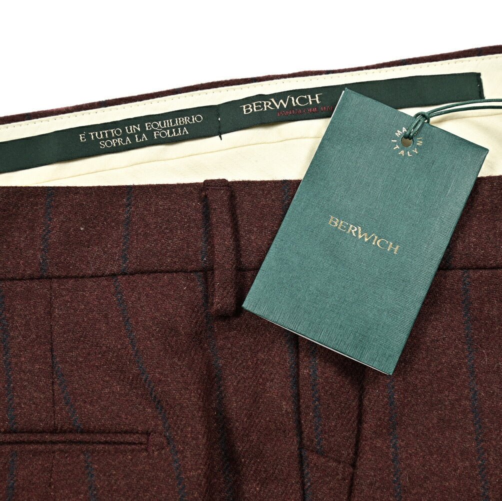 SALE｜BERWICH MORELLO ヴァージンウールフランネル ワンタックスラックス｜413282｜GUARDAROBA MILANO OFFICIAL STORE