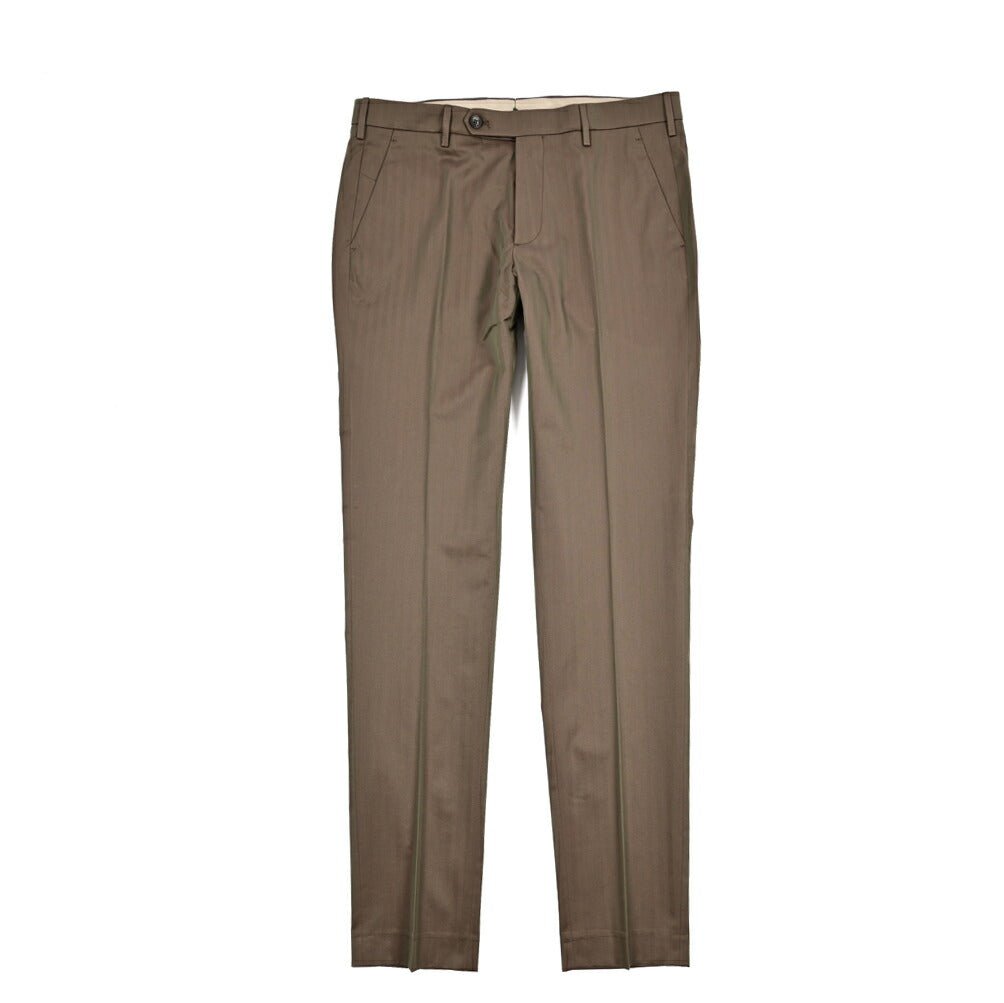 SALE｜BERWICH "MORELLO" ストレッチコットン ノータックスリムスラックス (ソラーロ)｜424545 - 46｜GUARDAROBA MILANO OFFICIAL STORE