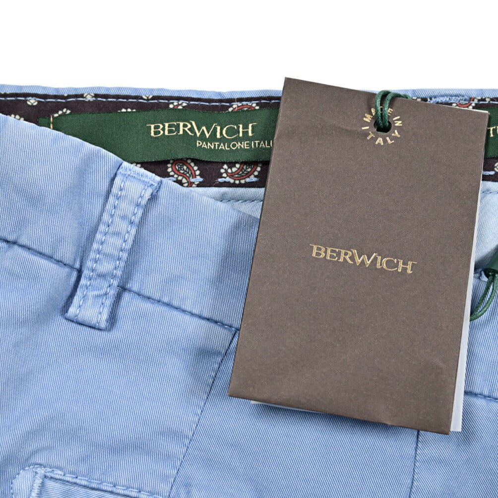 SALE｜BERWICH "MORELLO" ストレッチコットンチノ ノータックスリムスラックス｜425172 - 44｜GUARDAROBA MILANO OFFICIAL STORE