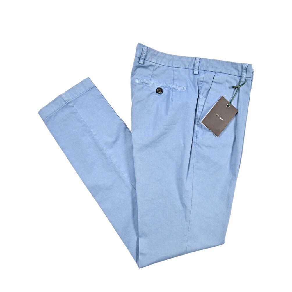 SALE｜BERWICH "MORELLO" ストレッチコットンチノ ノータックスリムスラックス｜425172 - 44｜GUARDAROBA MILANO OFFICIAL STORE