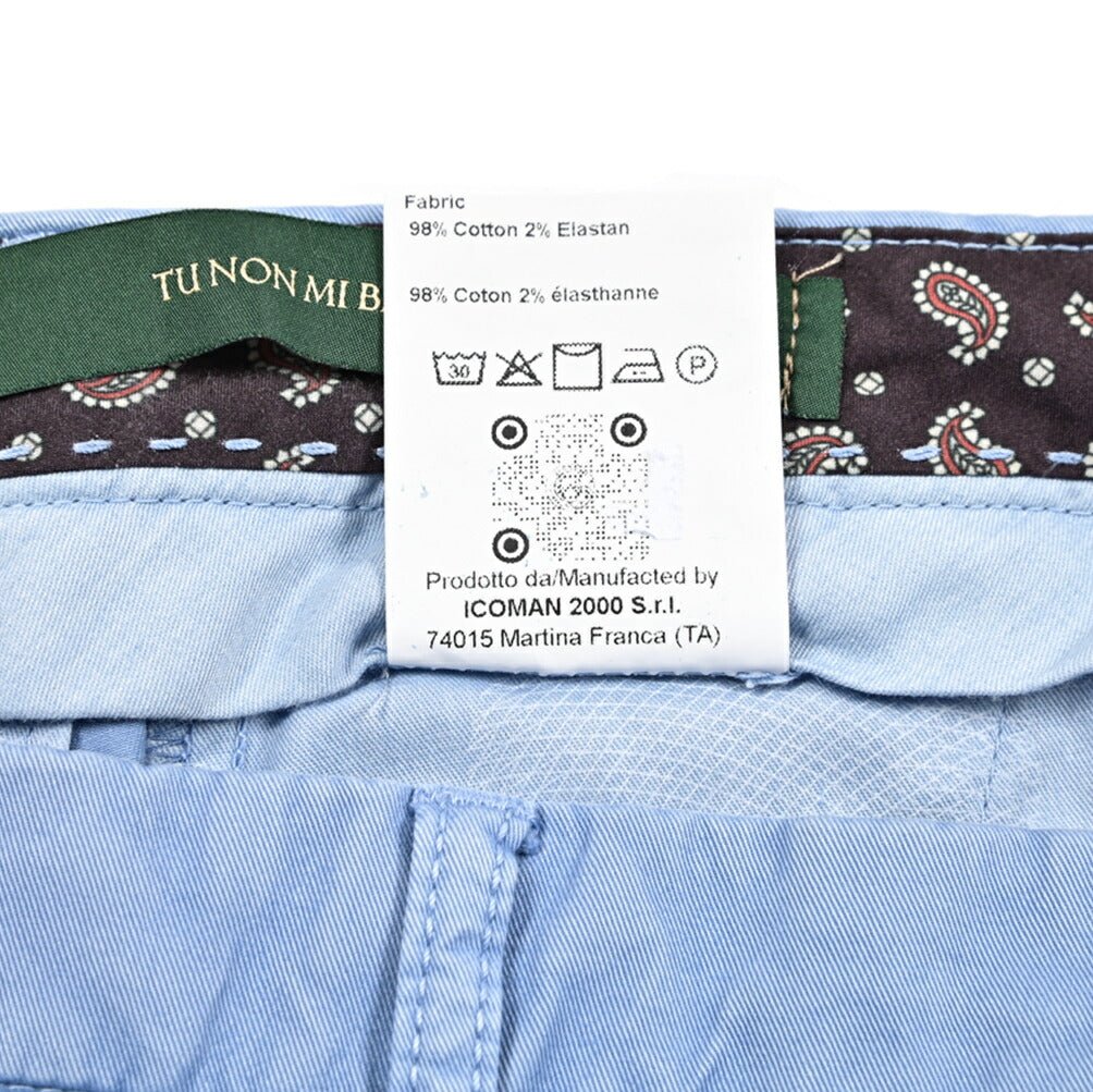 SALE｜BERWICH "MORELLO" ストレッチコットンチノ ノータックスリムスラックス｜425172 - 44｜GUARDAROBA MILANO OFFICIAL STORE