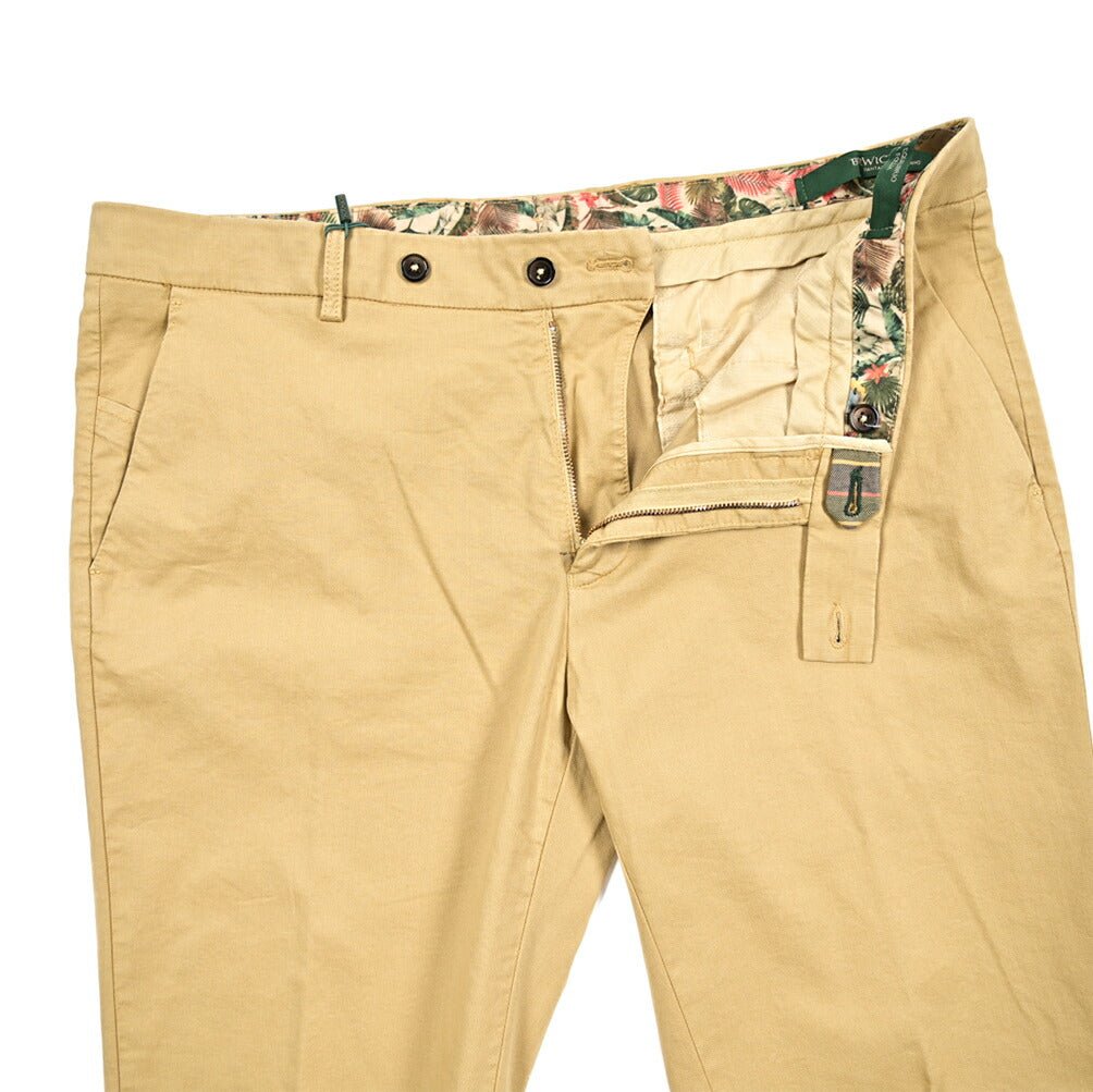 SALE｜BERWICH "MORELLO" ストレッチコットンチノ ノータックスリムパンツ｜425320 - 50｜GUARDAROBA MILANO OFFICIAL STORE