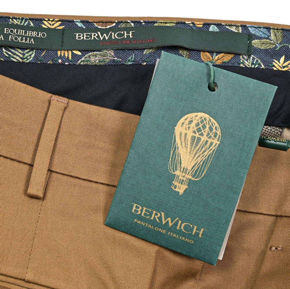 SALE｜BERWICH "MORELLO" ストレッチコットン ノータックスリムパンツ｜425365 - 46｜GUARDAROBA MILANO OFFICIAL STORE