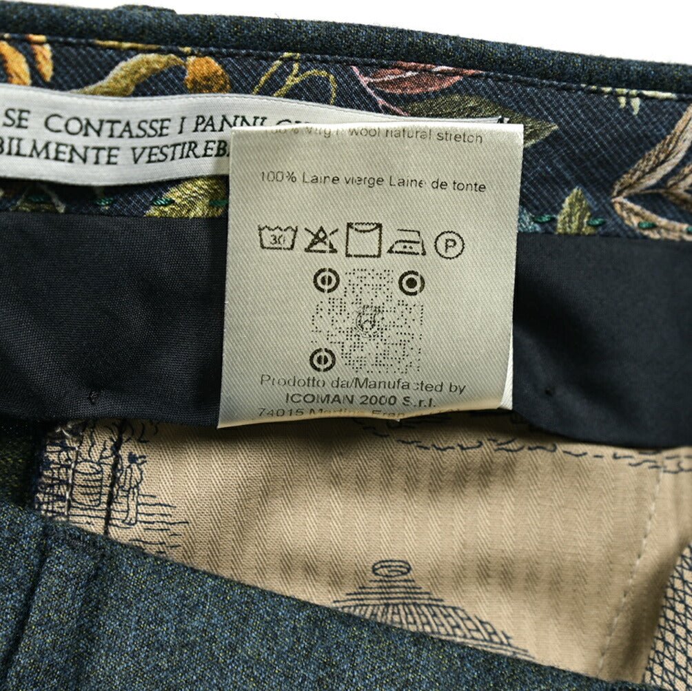 SALE｜BERWICH MORELLO ウールフランネル ノータックスラックス｜GUARDAROBA MILANO OFFICIAL STORE