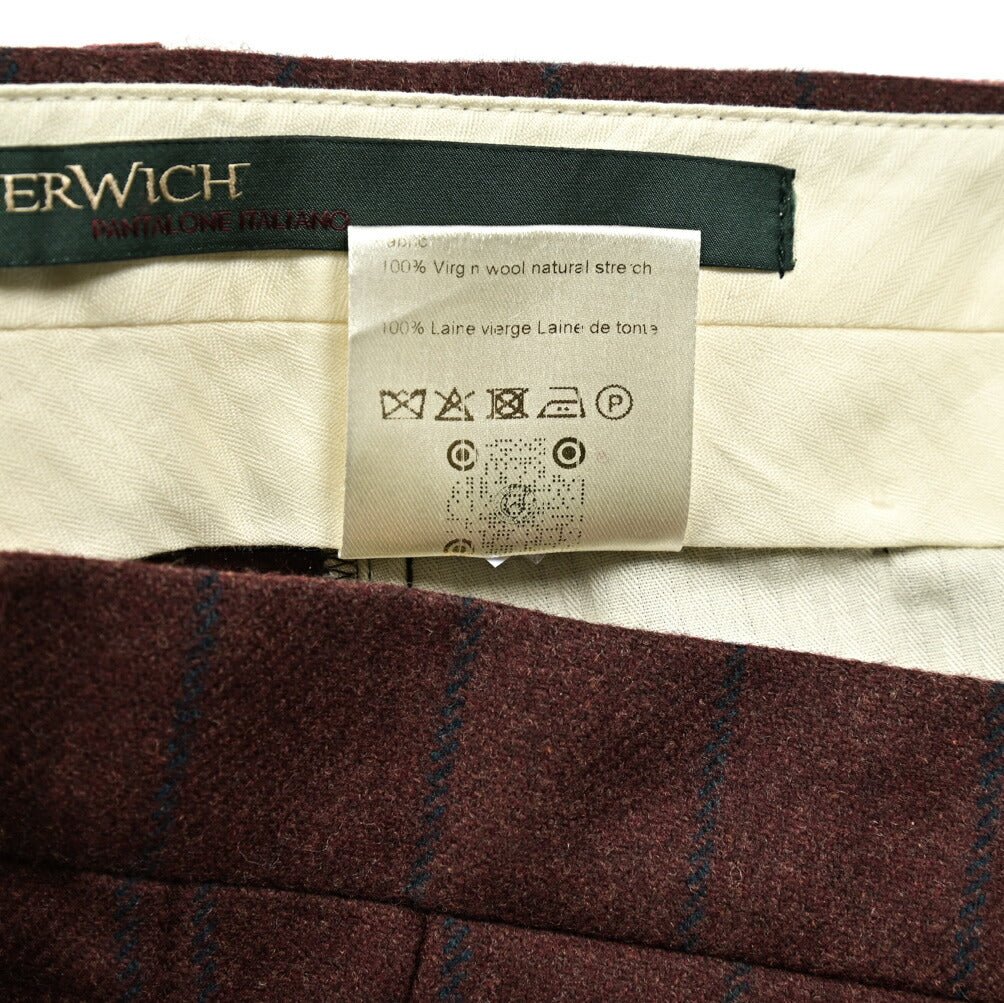 SALE｜BERWICH MORELLO ヴァージンウールフランネル ワンタックスラックス｜413282｜GUARDAROBA MILANO OFFICIAL STORE