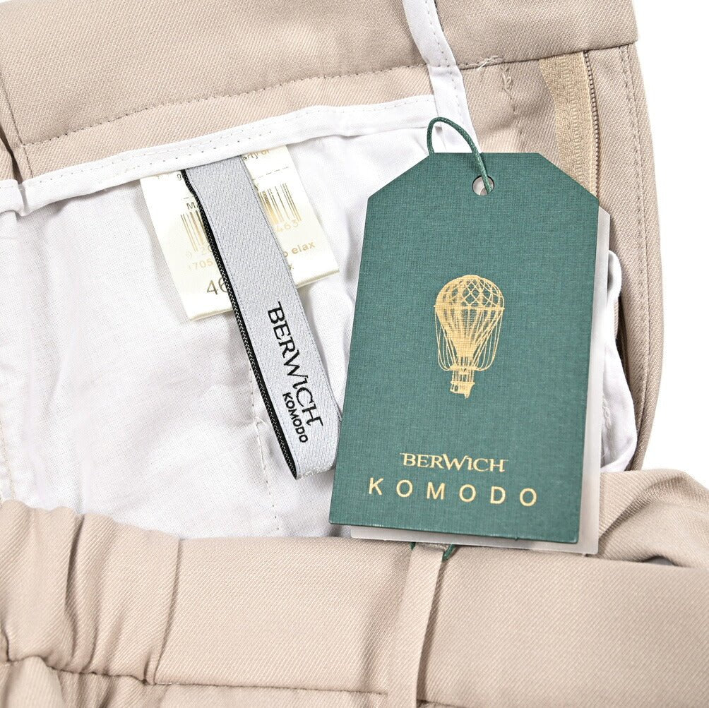 SALE｜BERWICH "MORELLO ELAX" ビスコース混ポリエステル ノータックスリムパンツ｜425271 - 46｜GUARDAROBA MILANO OFFICIAL STORE