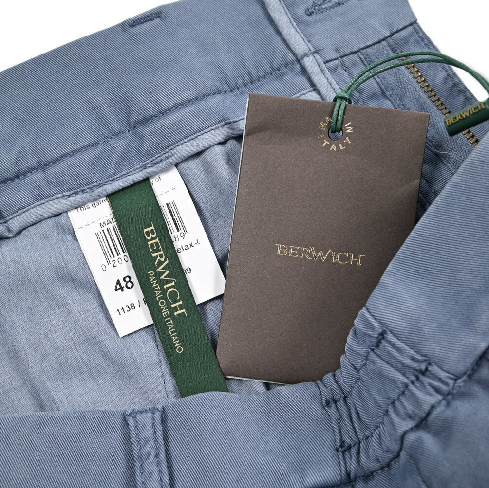 SALE｜BERWICH "MORELLO ELAX" ストレッチコットンチノ イージースラックス｜425476 - 48｜GUARDAROBA MILANO OFFICIAL STORE