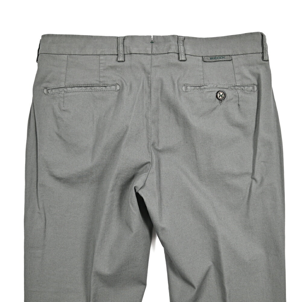 SALE｜BERWICH "MORELLO" GD" ストレッチコットンチノ ノータックスリムスラックス｜425327 - 48｜GUARDAROBA MILANO OFFICIAL STORE