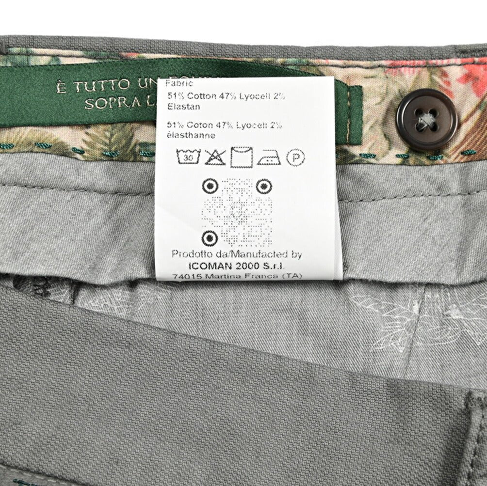 SALE｜BERWICH "MORELLO" GD" ストレッチコットンチノ ノータックスリムスラックス｜425327 - 48｜GUARDAROBA MILANO OFFICIAL STORE