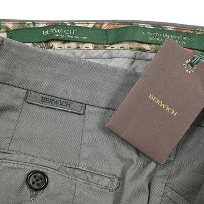 SALE｜BERWICH "MORELLO" GD" ストレッチコットンチノ ノータックスリムスラックス｜425327 - 48｜GUARDAROBA MILANO OFFICIAL STORE