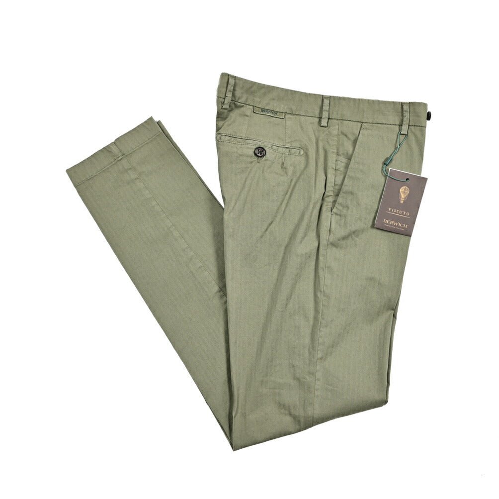SALE｜BERWICH "MORELLO" GD" ストレッチコットン ノータックスリムスラックス｜425336 - 50｜GUARDAROBA MILANO OFFICIAL STORE