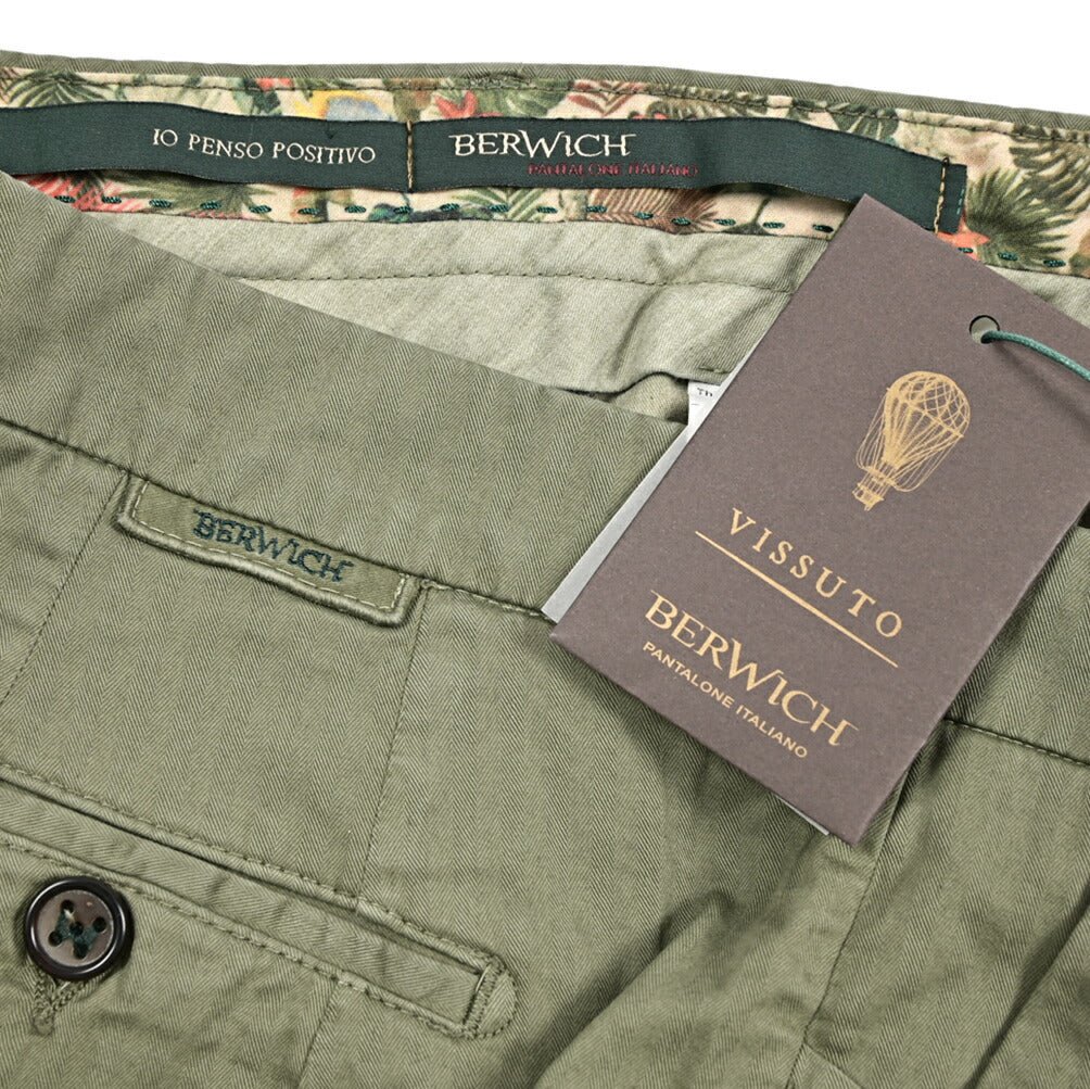 SALE｜BERWICH "MORELLO" GD" ストレッチコットン ノータックスリムスラックス｜425336 - 50｜GUARDAROBA MILANO OFFICIAL STORE
