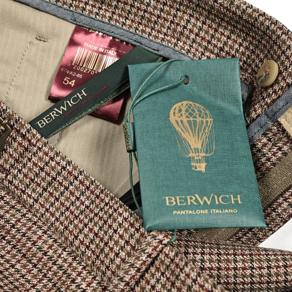 SALE｜BERWICH RETRO ヴァージンウール100% ワンタックスラックス｜GUARDAROBA MILANO OFFICIAL STORE