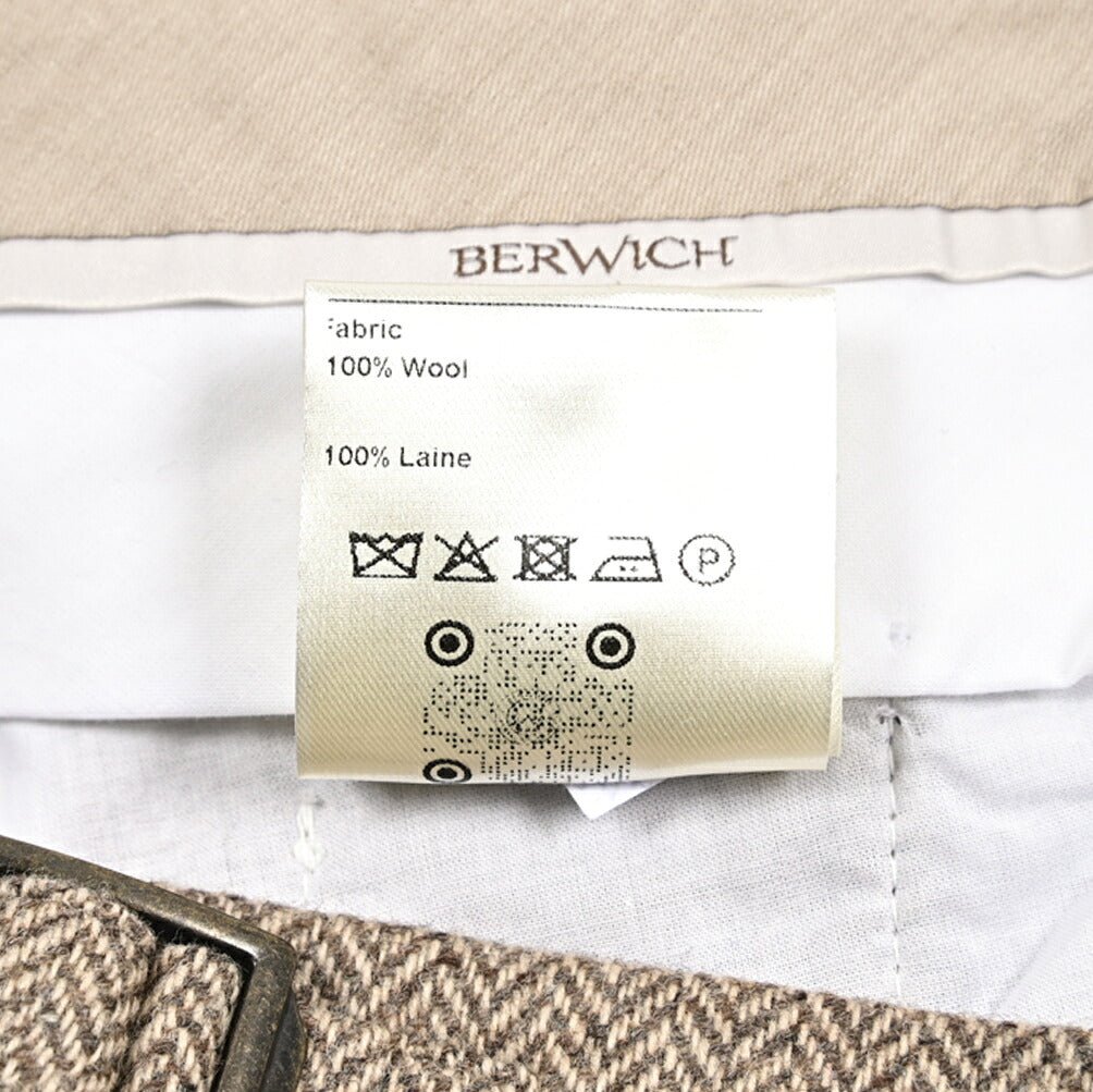 SALE｜BERWICH RETRO ウール100% ワンタックスラックス｜433153-46｜GUARDAROBA MILANO OFFICIAL STORE