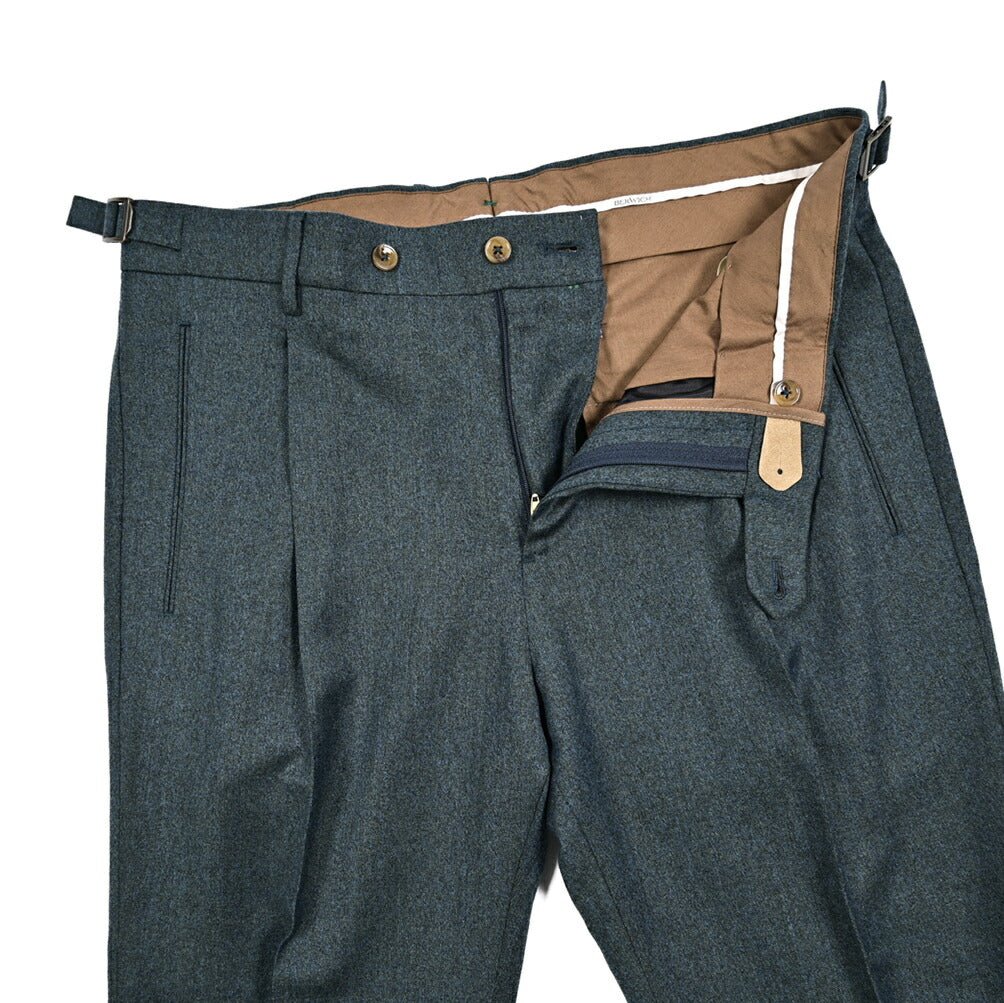 SALE｜BERWICH "RETRO" ヴァージンウール100% ワンタックスラックス｜433732-44｜GUARDAROBA MILANO OFFICIAL STORE