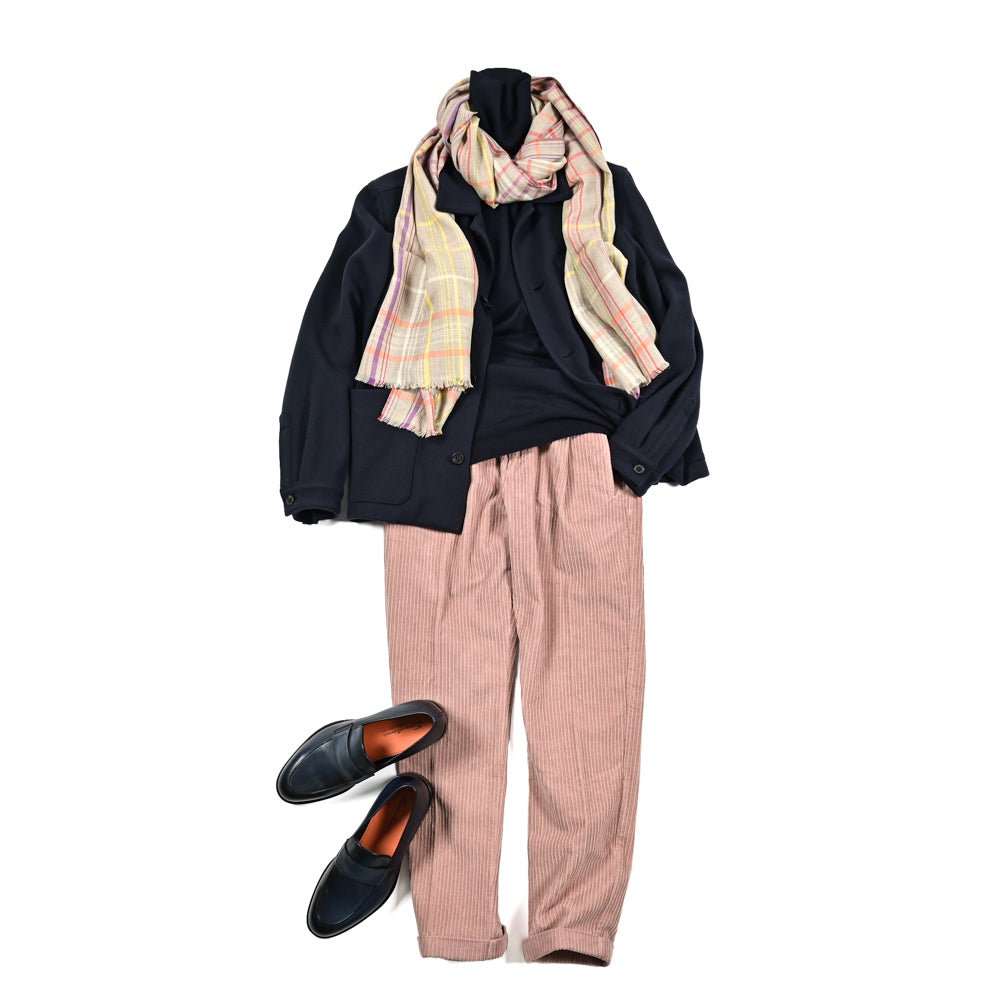 SALE｜BERWICH RETRO ストレッチコットンコーデュロイ ワンタックスラックス｜412265 - 46｜GUARDAROBA MILANO OFFICIAL STORE