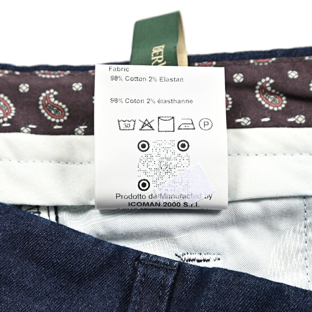 SALE｜BERWICH "RETRO - GD" ストレッチコットン ワンタックデニムスラックス デニスラ｜433325-44｜GUARDAROBA MILANO OFFICIAL STORE