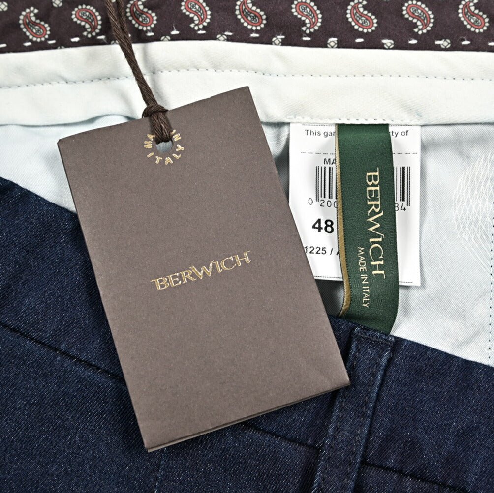 SALE｜BERWICH "RETRO - GD" ストレッチコットン ワンタックデニムスラックス デニスラ｜433325-44｜GUARDAROBA MILANO OFFICIAL STORE