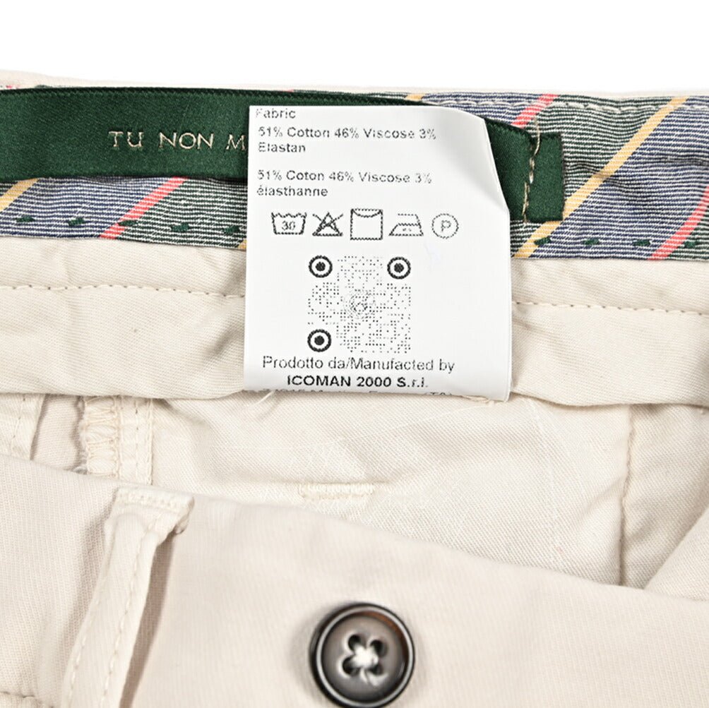 SALE｜BERWICH "RETRO - GD" ビスコース混コットン ワンタックストレッチパンツ｜433769-44｜GUARDAROBA MILANO OFFICIAL STORE