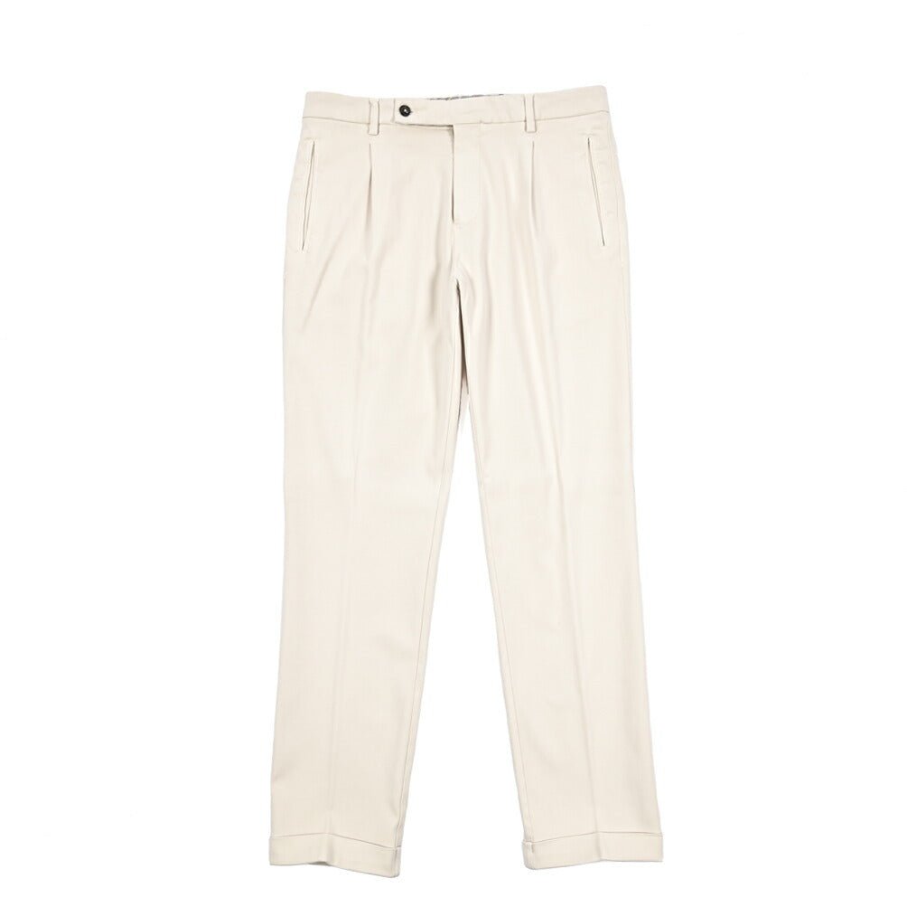 SALE｜BERWICH "RETRO - GD" ビスコース混コットン ワンタックストレッチパンツ｜433769-44｜GUARDAROBA MILANO OFFICIAL STORE