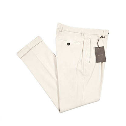 SALE｜BERWICH "RETRO - GD" ビスコース混コットン ワンタックストレッチパンツ｜433769-44｜GUARDAROBA MILANO OFFICIAL STORE