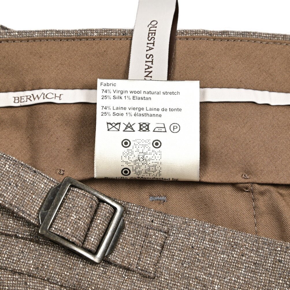 SALE｜BERWICH "RETRO LONG" シルク混ウール ノータックスラックス｜433305-46｜GUARDAROBA MILANO OFFICIAL STORE