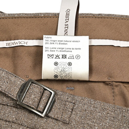 SALE｜BERWICH "RETRO LONG" シルク混ウール ノータックスラックス｜433305-46｜GUARDAROBA MILANO OFFICIAL STORE