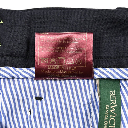 SALE｜BERWICH "RETRO TECH" ストレッチウール ワンタックジャージースラックス｜425247 - 48｜GUARDAROBA MILANO OFFICIAL STORE